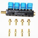 Купить газовые форсунки Mimgas, 4 цилиндра, 3 Ом, с штуцерами в коллектор c жиклёрами в планку Газовые форсунки Mimgas, 4 цилиндра, 3 Ом, с штуцерами в коллектор c жиклёрами в